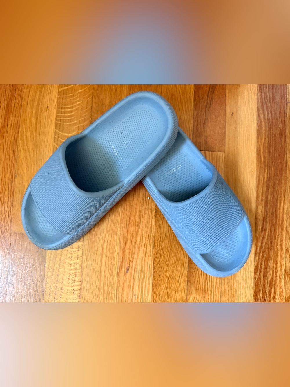 Women's Slide Sandals in Light Blue